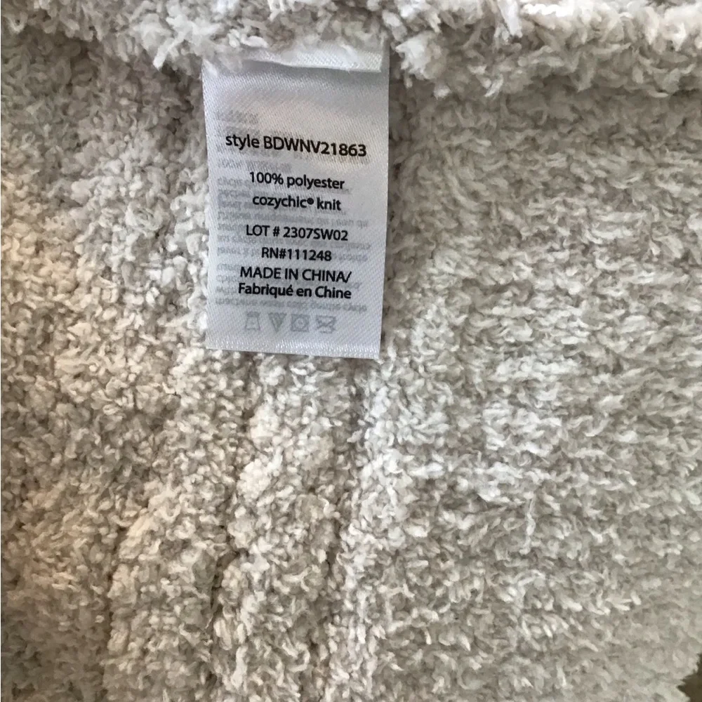BAREFOOT DREAMS CozyChic Boucle Welt Pocket Cardigan | Size L 🆕 - Picture 10 of 10